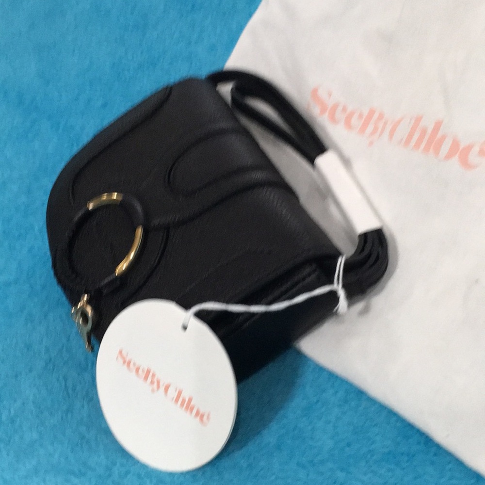 Mini Hana See by Chloe Black Leather Shoulder Bag